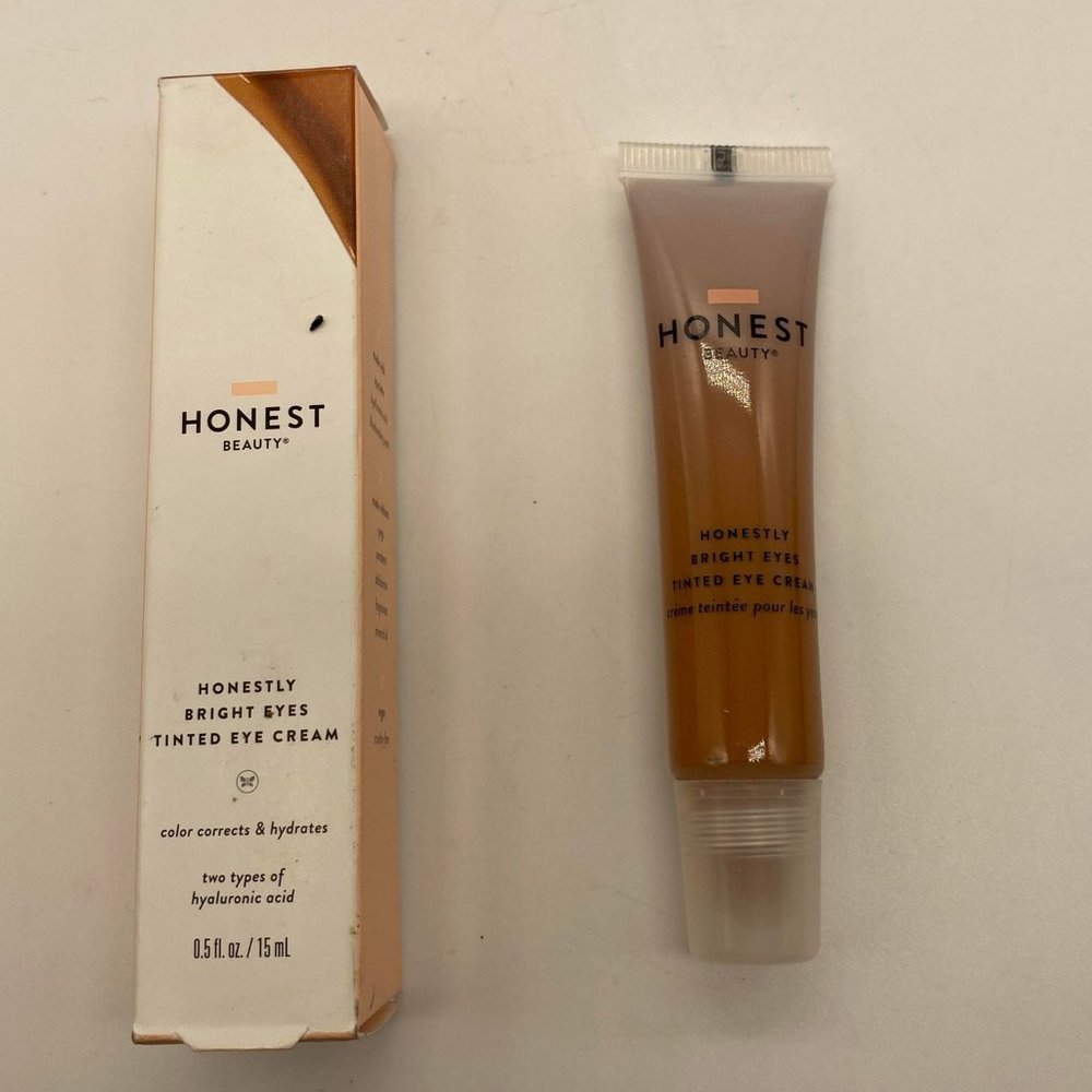 NIB Honest Honestly Bright Eyes Tinted Eye Cream Terracotta Full Size 0.5 oz.